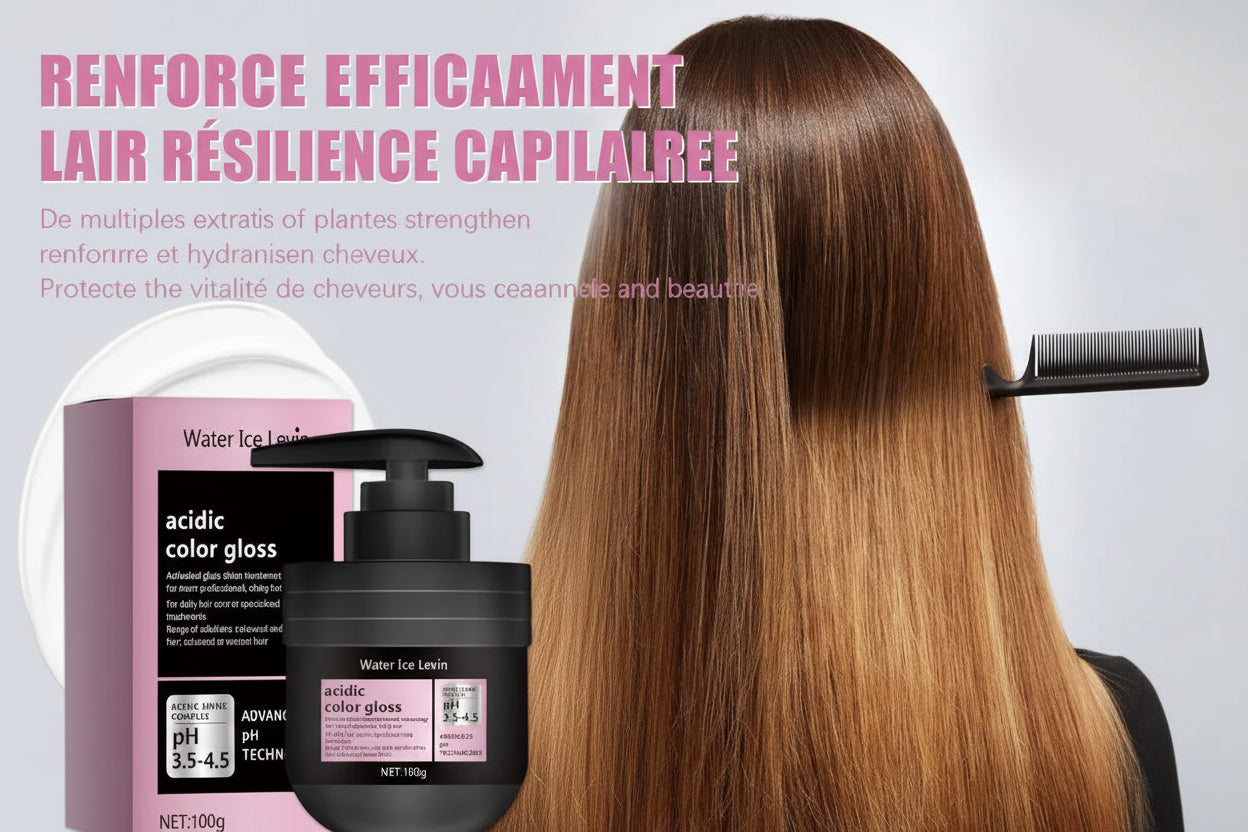 Crème Soyeuse Cheveux Lisses – Masque Capillaire Grand Format pour un Soin Luxueux